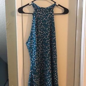 Blue floral dress